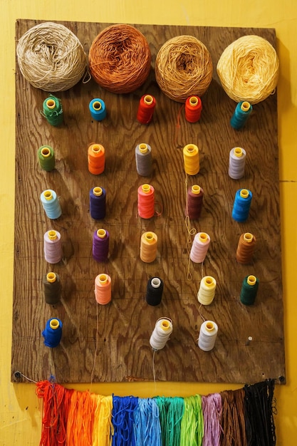 Colecție de ațe colorate pentru broderie